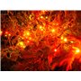 Guirlande Lumineuse Intérieure et Extérieure 120 LED Rouge et Blanc Chaud Longueur de 9m50 Indice IP44 Terrasse Jardin Déco Sapi