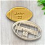 Emporte pièce ballon nfl football américain à personnaliser avec prénom pour la réalisaton de biscuit sablé