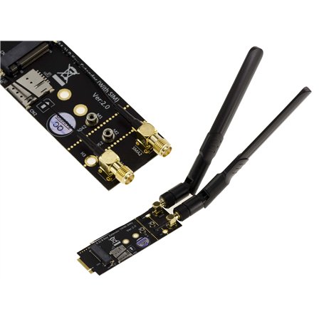 KALEA-INFORMATIQUE Adaptateur Extender M2 Bkey + SIM vers M.2 B Key pour Carte Module 3G 4G 5G