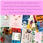 RXLITE Nouveauté 2024 Kit créatif premium de 10 Cartes d'invitation anniversaire à gratter thème princesses en français: 10 Cart