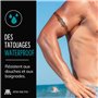 x3 Tatouage Éphémère bracelets maori - 1 lot de 3 Feuilles de tatouages temporaires Polynésien | Bras, biceps, mollet, cuisse, j
