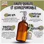 Flacon Pompe Vide Verre 500ml Ambre Vintage | Lot de 2 + Entonnoir | INOX Brossé | Marque Française | Distributeur Savon Gel Hyd