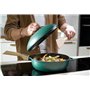 COOKUT - La Fabuleuse poêle 8 en 1 – Un seul ustensile qui remplace poêle, casserole, sauteuse, cocotte - Avec 2 poignées amovib
