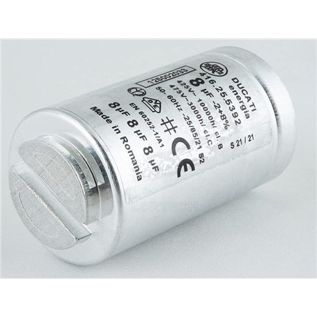 Condensateur de démarrage AEG 8 uF 450V DUCATI pour sèche-linge