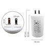 Condensateur 13 µF pour Volet Roulant 75Nm et 100Nm, Ø35x56 mm, Fabriqué en Italie