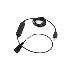 Cleyver Cordon USB 230 Connectez Facilement Vos Casques QD à vos PC/Mac