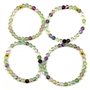 perles de 6 mm avec intercalaire plaqué or. Idée cadeau NOEL