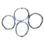 perles de 6 mm avec intercalaire plaqué or. Idée cadeau NOEL