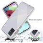 COQTEL® Coque pour Samsung Galaxy A71 étui 360° Transparente Protection intégrale en Silicone TPU Antichoc protège écran
