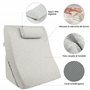 Kalicou Coussin de Lecture - Oreiller Dossier, Appui-tête Réglable, Mousse Mémoire de Forme, Housse Amovible Respirante & Antidé