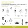 Kit DIY Tatouage Ephemere Jagua : Créez votre Gel Cosmétique + Pochoirs Tatouage – Activite manuelle adulte ou ado à partir de 1