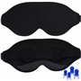 Kit Sérénité ǀ Kit Voyage Accessoires avec Masque de Nuit Occultant pour adulte & Bouchons d’Oreille Anti Bruit – Idéal Avion