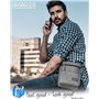 Rivacci Sacoche Homme Bandoulière Petit Sac Bandoulière pour Homme - Sport et Voyage - Petit Format, Porté à l'epaule, Vintage, 
