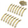 ✮MARQUE FRANCAISE✮-CZ Store®-Cintre photo|Lot de 100+200 vis inclus|✮✮GARANTIE A VIE✮✮-Photo crochet en metal dorée solide et du