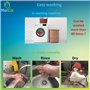 Essuie-tout lavable en bambou | 25 feuilles 28x30cm réutilisables | Lavable en machine, super absorbant, super résistant | Embal