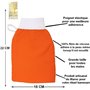 COFFRET CADEAU HAMMAM- Huile d'argan bio du Maroc 30ml- Gommage au Savon noir à l'Eucalyptus 200G- Gant de gommage corps Kessa H