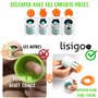 Kit Couteau cuisine enfant - Couteau enfant qui ne coupe pas - Couteau montessori - Set ustensile cuisine enfant avec protège do