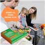 Kit Couteau cuisine enfant - Couteau enfant qui ne coupe pas - Couteau montessori - Set ustensile cuisine enfant avec protège do