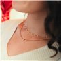 Les Merveilleuses | Bougie avec Bijou Swarovski | Parfum Monoï | Collier Solitaire Plaqué Or 18 Carats | Cire Végétale de Colza 