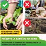 JARDEN® Presse-mottes Manuel pour Semis Professionnel - 4 Mottes Carré de 5x5 cm - Outil de Jardinage Inoxydable en Acier pour P