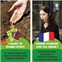 JARDEN® Presse-mottes Manuel pour Semis Professionnel - 4 Mottes Carré de 5x5 cm - Outil de Jardinage Inoxydable en Acier pour P