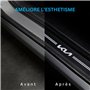 ODOKIT Seuil De Protection Fibre De Carbone Noir - Compatible avec Kia Sportage Picanto NIRO Ceed/XCeed Stonic - Accessoires 4 P