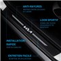ODOKIT Seuil De Protection Fibre De Carbone Noir - Compatible avec Kia Sportage Picanto NIRO Ceed/XCeed Stonic - Accessoires 4 P