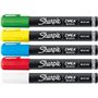 Sharpie Lot de 5 marqueurs à craie | Pointe ogive moyenne | Pour tableaux noirs