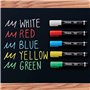 Sharpie Lot de 5 marqueurs à craie | Pointe ogive moyenne | Pour tableaux noirs, tableaux blancs, tableaux lumineux, plastique, 