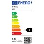 V-TAC 429 Projecteur 10W sécurité extérieur étanche avec Verre Gris Corps Blanc Samsung LED IP65 6400K 800 lumens, Die Cast Alum