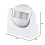 V-TAC SKU.4967 Détecteur de présence Orientable BLANC VT-8003, Plastique,et autre materiaux, 300 W, Hauteur x Largeur x Profonde