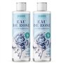 Eau de rose avec acide hyaluronique Monte Nativo 2x200mL (400mL) | Cosmétiques naturels pour le nettoyage du visage | Toner visa