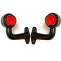 Formplas Lot de 2 feux de position LED pour camion et remorque 12 V 24 V E20 - Longueur 150 mm - Hauteur 160 mm - Épaisseur 65 m