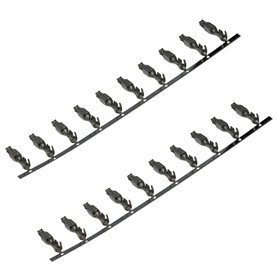 AERZETIX: 20x Pins Broches - Femelles - pour Connecteur Faisceau - ISO QUADBLOCK Fiche Autoradio