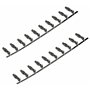 AERZETIX: 20x Pins Broches - Femelles - pour Connecteur Faisceau - ISO QUADBLOCK Fiche Autoradio