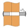 AERZETIX: 50 Ensembles vis d'assemblage mâle Femelle Meubles М4 15x27mm C41552