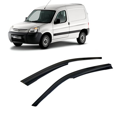 CarJoy Lot de 2 déflecteurs d'air - Déflecteurs d'air - Déflecteurs de pluie - Déflecteurs de fenêtre latérale - Compatibles ave