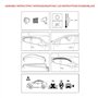 CarJoy Lot de 2 déflecteurs d'air - Déflecteurs d'air - Déflecteurs de pluie - Déflecteurs de fenêtre latérale - Compatibles ave