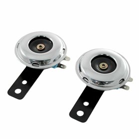 Universel Lot de 2 klaxons électriques 110 dB 12 V super puissant universel pour voiture camionnette moto vélo bateau