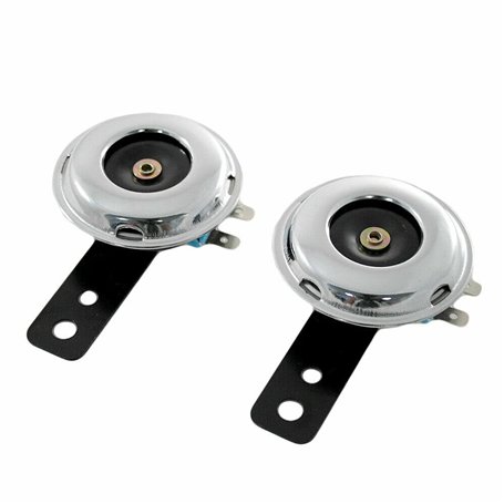 Universel Lot de 2 klaxons électriques 110 dB 12 V super puissant universel pour voiture camionnette moto vélo bateau