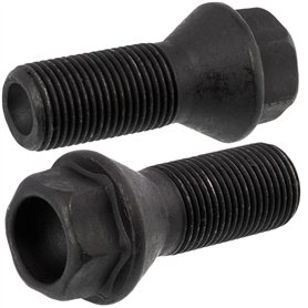 AERZETIX - C66674 - Lot de 2 boulons de roue M14x1.25 mm - en acier zingué galvanisé - compatible avec 36 13 6 781 151