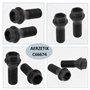 AERZETIX - C66674 - Lot de 2 boulons de roue M14x1.25 mm - en acier zingué galvanisé - compatible avec 36 13 6 781 151, 36 13 6 