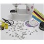 AERZETIX - C65672 - Lot de 10 Boutons à coudre motif "ancre marine" Ø12.5x2.9 mm à 2 trous 20L L20 - couleur: blanc/noir - en pl