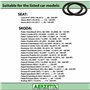 AERZETIX - C66390 - Lot de 2 bagues d'étanchéité, bouchon vissable de radiateur - matériau: FPM (caoutchouc fluoré) - compatible