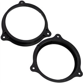 AERZETIX - C11598 - Lot de 2 Adaptateurs/Supports pour Haut-parleurs de Voiture Ø165 mm - côté de Montage portière Avant/arrière
