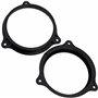 AERZETIX - C11598 - Lot de 2 Adaptateurs/Supports pour Haut-parleurs de Voiture Ø165 mm - côté de Montage portière Avant/arrière