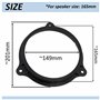 AERZETIX - C11598 - Lot de 2 Adaptateurs/Supports pour Haut-parleurs de Voiture Ø165 mm - côté de Montage portière Avant/arrière