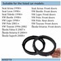 AERZETIX - C11626 - Lot de 2 Adaptateurs/Supports pour Haut-parleurs de Voiture Ø165 mm - côté de Montage portière Avant/arrière