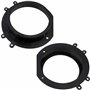 AERZETIX - C40955 - Lot de 2 Adaptateurs/Supports pour Haut-parleurs de Voiture Ø165 mm - côté de Montage portières Avant - Comp