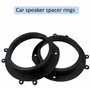AERZETIX - C40955 - Lot de 2 Adaptateurs/Supports pour Haut-parleurs de Voiture Ø165 mm - côté de Montage portières Avant - Comp